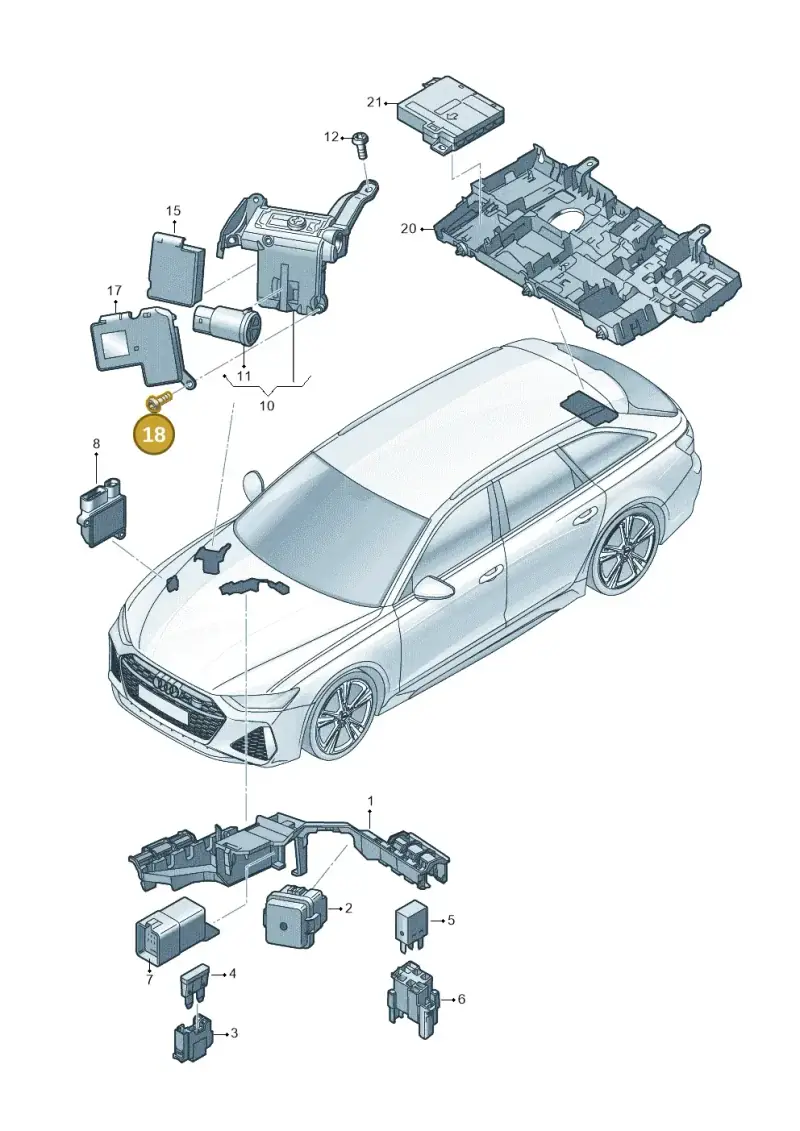N10666702 — Audi RS6 Avant (2019-2025) diagram 537937200, position 18
