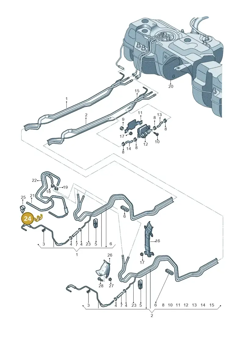 N10667201 — Audi Q7 (2015-2025) diagram 859201200, position 24