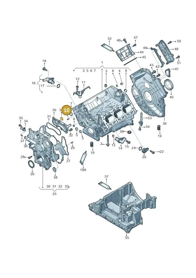 N10667801 — Volkswagen Touareg BlueMotion (2014-2018) diagram 748103270, position 10