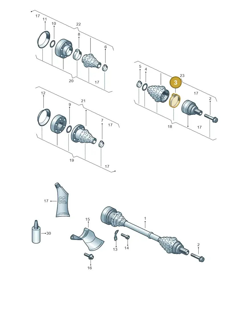 N10669101 — Audi Q5 (2009-2018) diagram 249501100, position 3