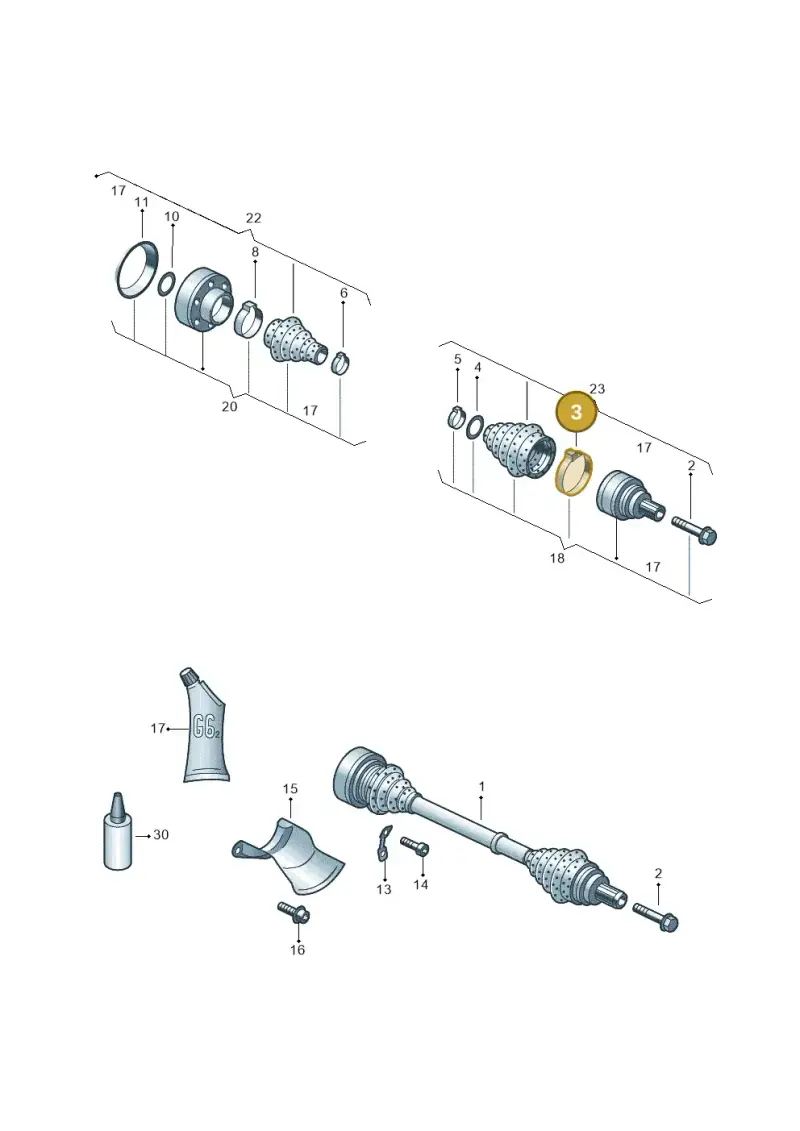 N10669101 — Audi A7 Sportback (2014-2018) diagram 758501020, position 3