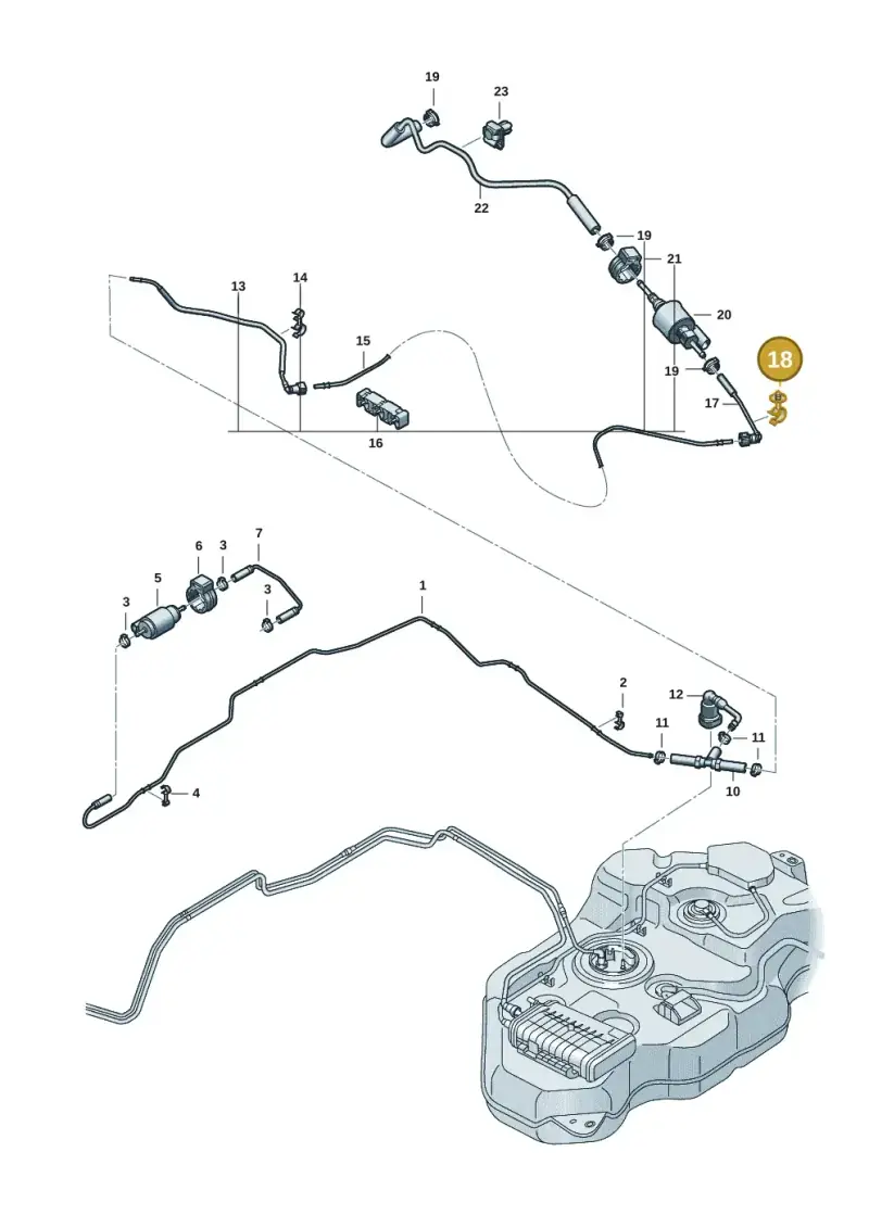 N10670001 — Volkswagen Multivan (2021-) diagram 7t0201410, position 18