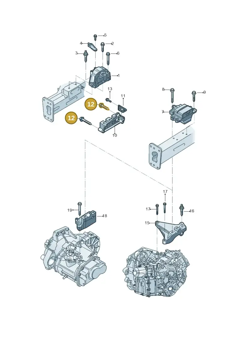 N10672701 — Volkswagen Beetle (2016-2019) diagram 801199110, position 12