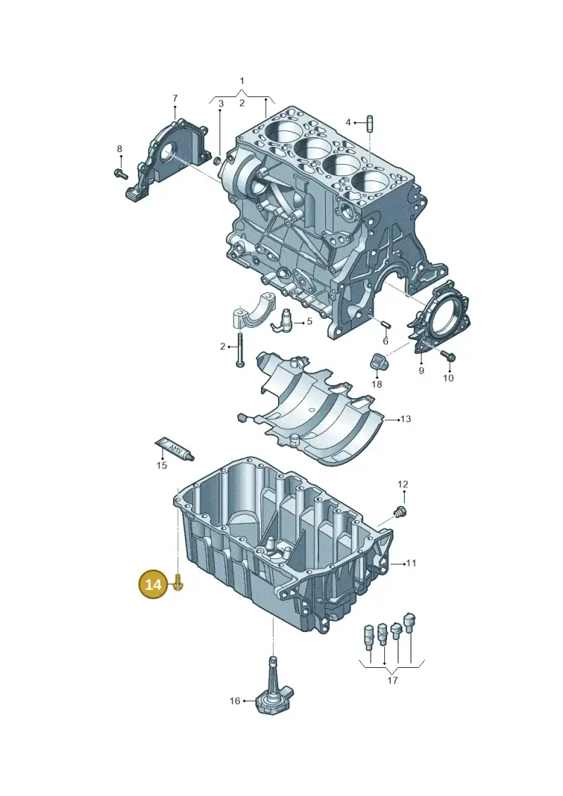 N10672701 — Volkswagen MAN TGE 55 (2016-2021) diagram 806103031, position 14