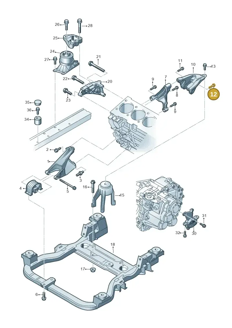N10675603 — Volkswagen Caravelle (2015-2019) diagram 861199350, position 12
