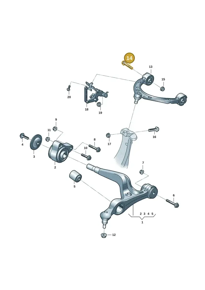 N10680201 — Audi RS e-tron GT (2020-2025) diagram 4j1407010, position 14
