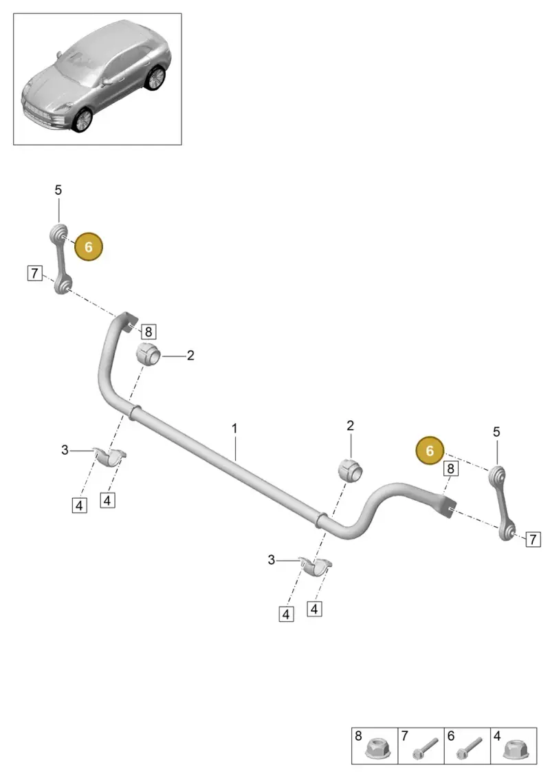 N10680201 — Porsche Macan (2018-2022) diagram p52402030, position 6