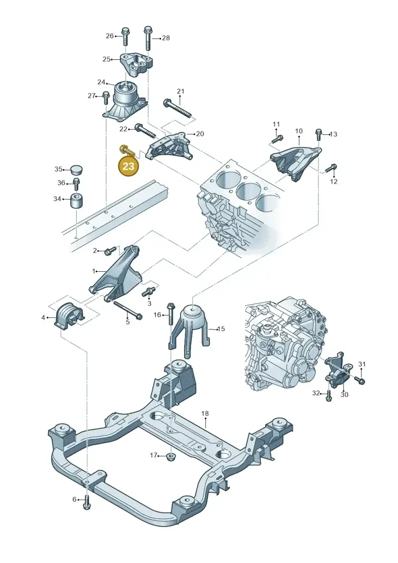 N10680203 — Volkswagen Caravelle (2015-2019) diagram 679199300, position 23