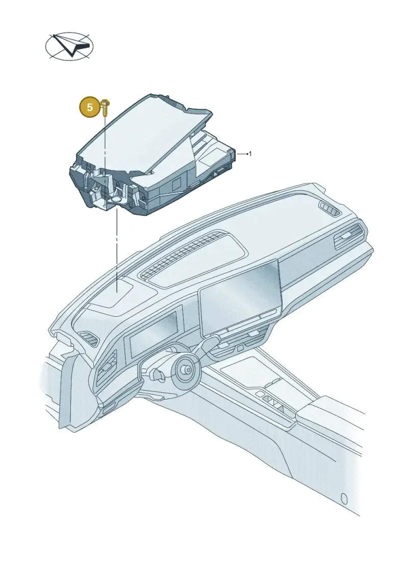 N10684701 — Volkswagen Passat estate (2023-) diagram 3j0920500, position 5