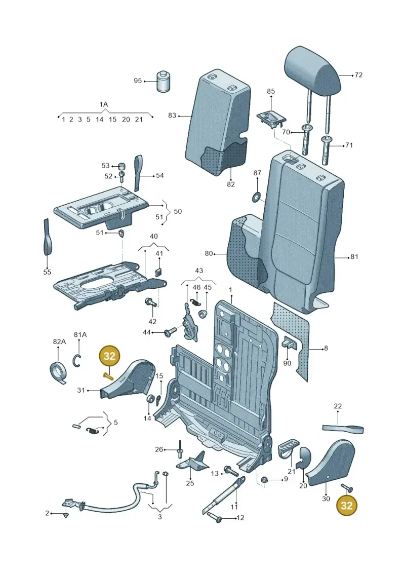 N10686101 — Volkswagen Tiguan (2009-2019) diagram 688885800, position 32