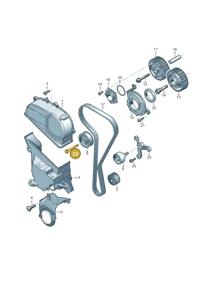 N10690201 — Volkswagen T-Roc convertible 1.5 (2019-2024) diagram 827109570, position 10