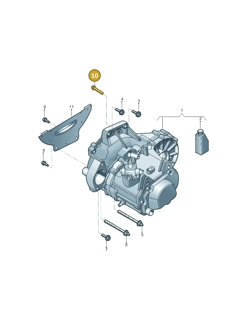 N10690601 — Volkswagen Jetta 1.6 (2014-2018) diagram 854300071, position 10