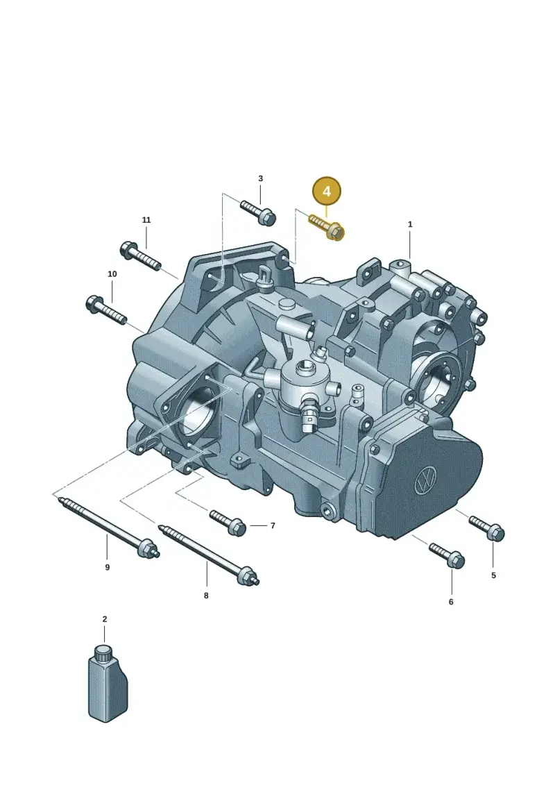 N10690801 — Volkswagen T-Roc convertible 1.5 (2019-2024) diagram 2gk300350, position 4