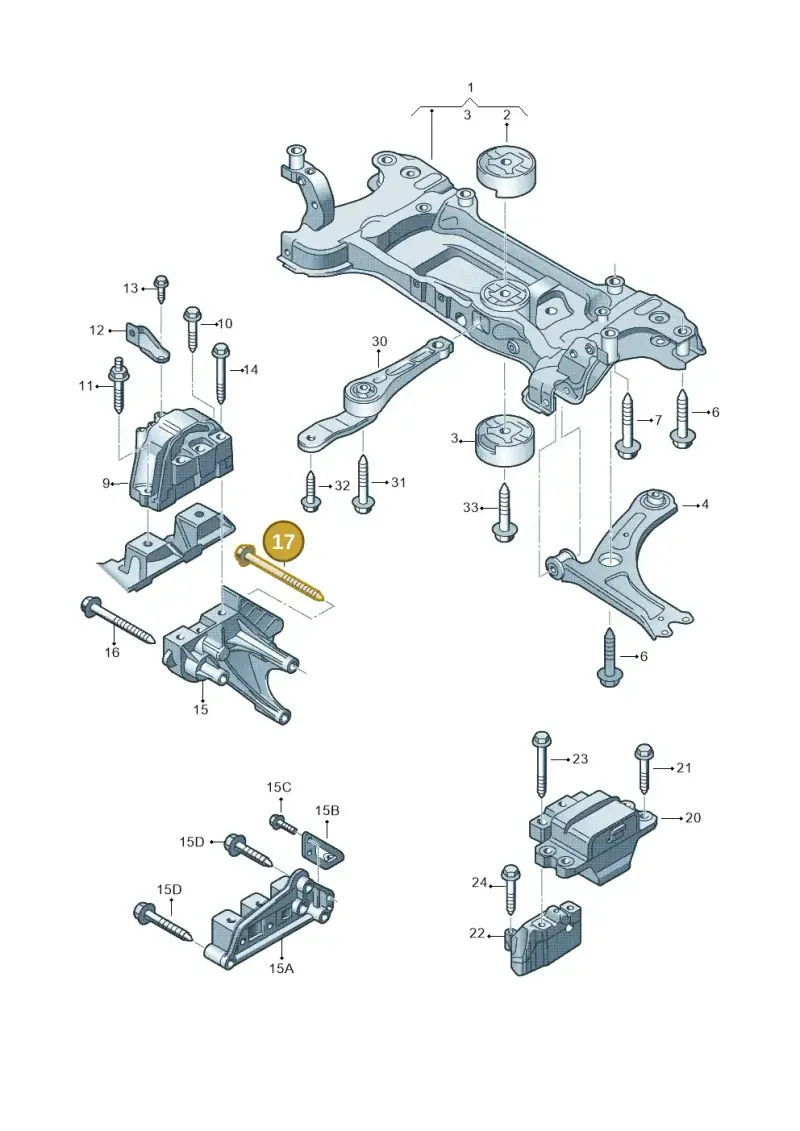N10691501 — Volkswagen Caddy Maxi Kombi (2010-2015) diagram 690199200, position 17