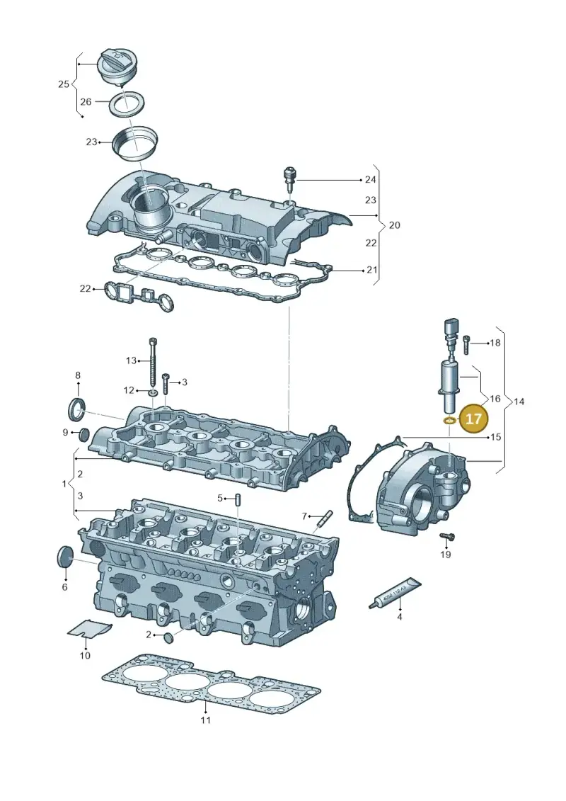 N10691601 — Volkswagen Scirocco 2.0 (2014-2017) diagram 649103540, position 17