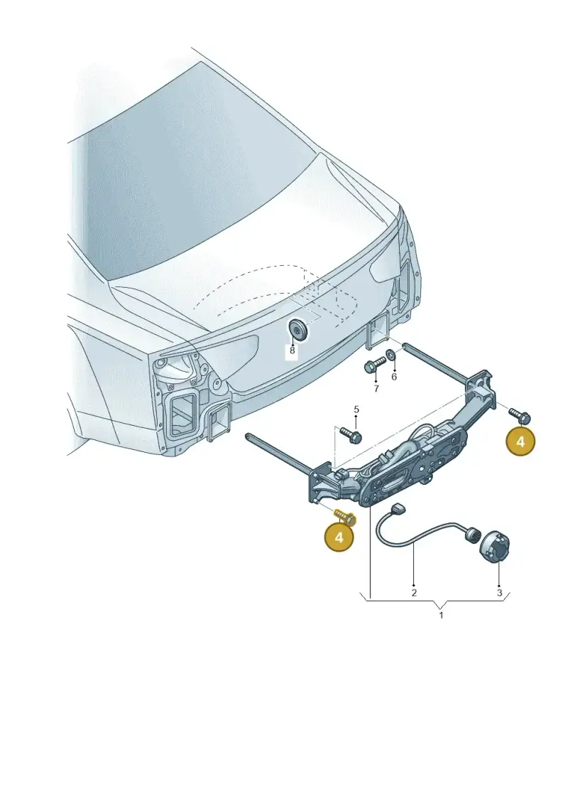N10695701 — Audi A8 (2013-2018) diagram 696804500, position 4