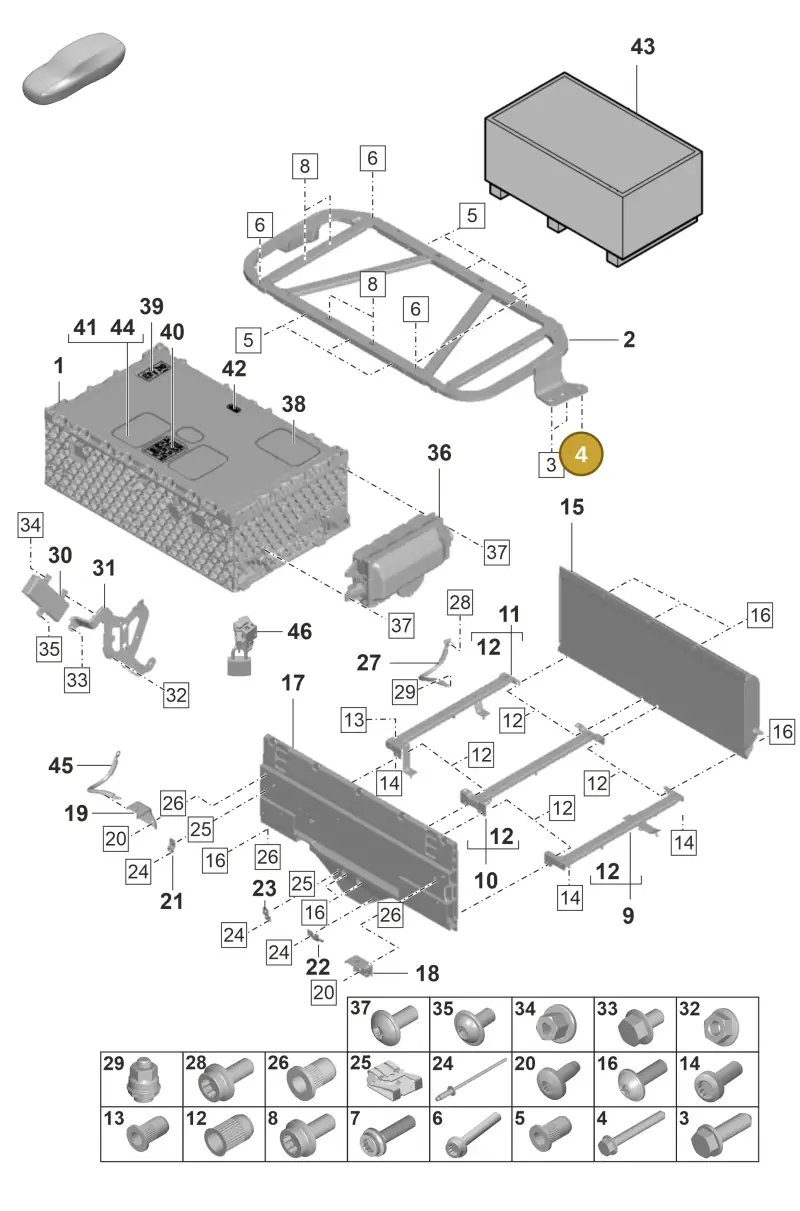 N10695701 — Porsche Panamera (2020-2023) diagram p58901040, position 4