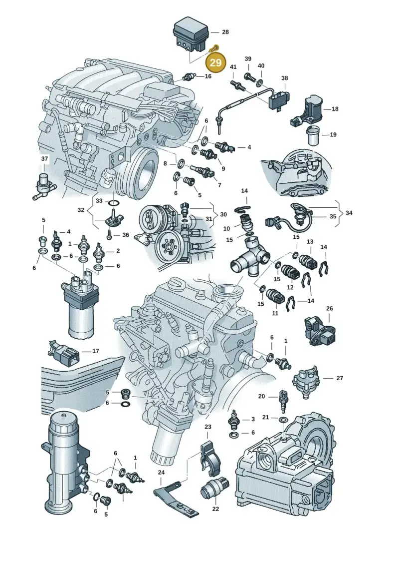 N10696901 — Volkswagen Golf        "BR.","USA"03>07 (2002-2007) diagram 121919610, position 29