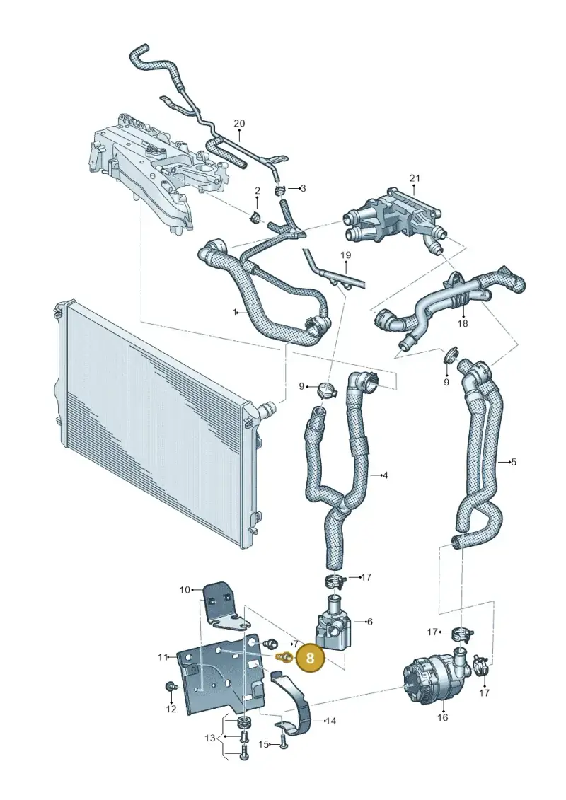 N10698101 — Volkswagen Multivan (2021-) diagram 7t0122040, position 8