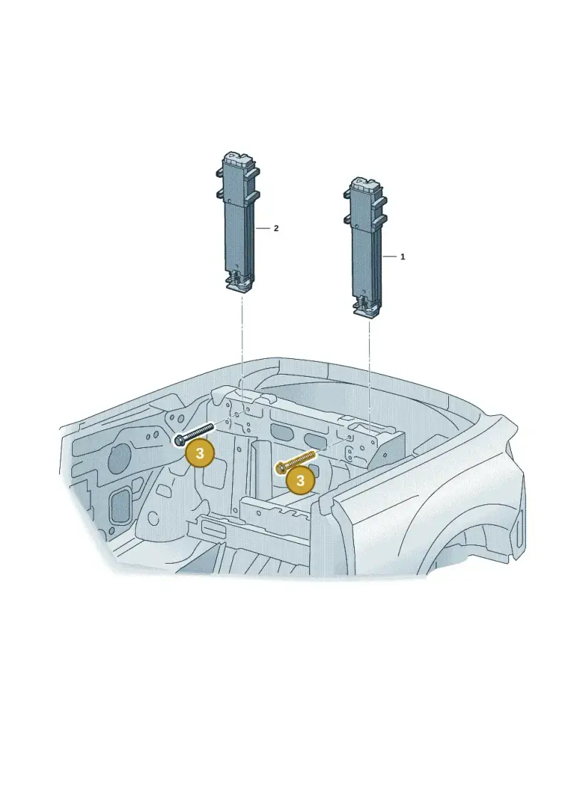 N10699501 — Volkswagen T-Roc convertible 1.5 (2019-2024) diagram 2gk880050, position 3