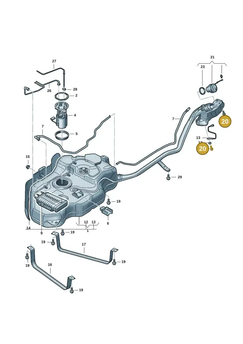 N10699801 — Volkswagen Multivan (2021-) diagram 7t0201000, position 20