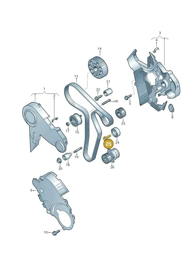 N10699901 — Volkswagen Amarok twin cab (2016-2022) diagram 894109700, position 25