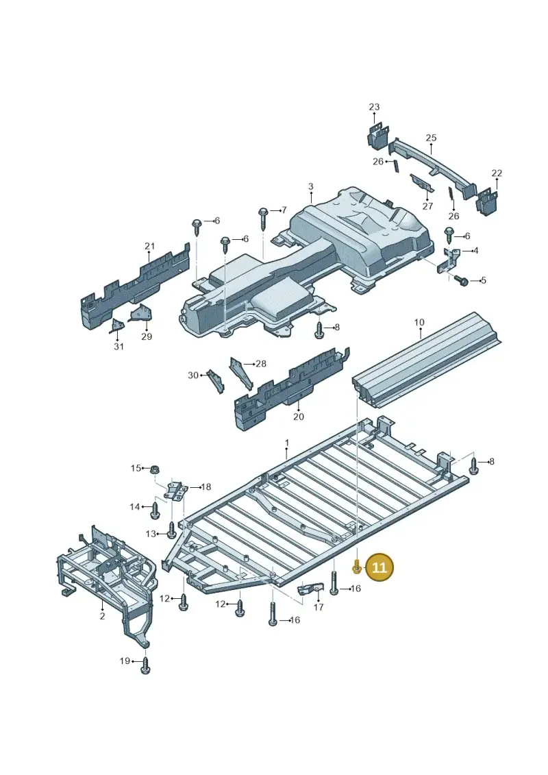 N10702603 — Volkswagen E-Crafter 35 (2018-2024) diagram 599804000, position 11