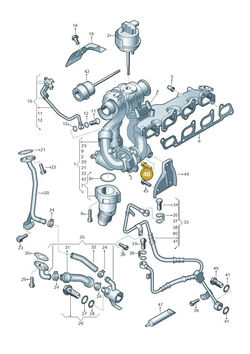 N10702603 — Volkswagen Amarok twin cab (2022-) diagram 683145650, position 46