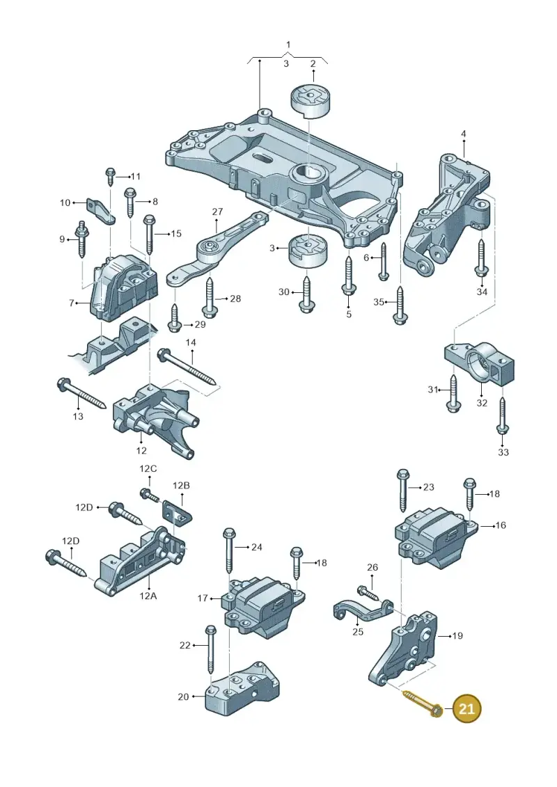 N10703401 — Volkswagen Golf Plus (2011-2014) diagram 649199200, position 21