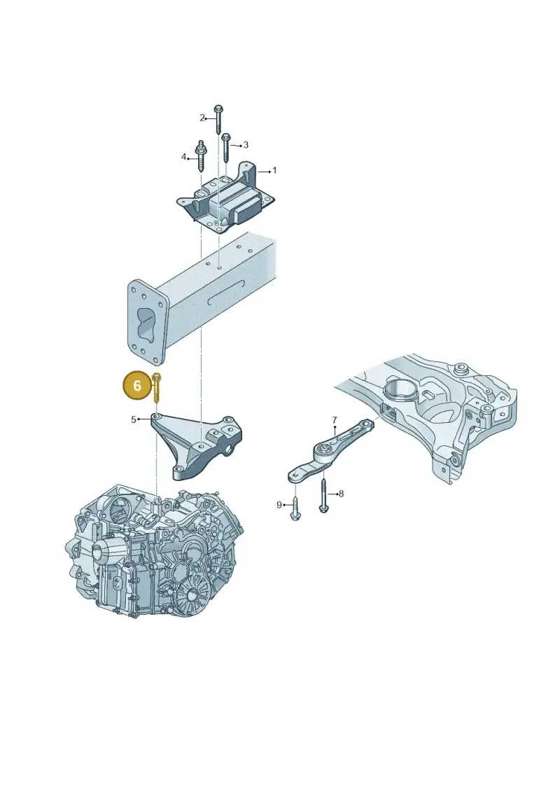 N10706901 — Volkswagen Passat estate (2023-) diagram 827199050, position 6