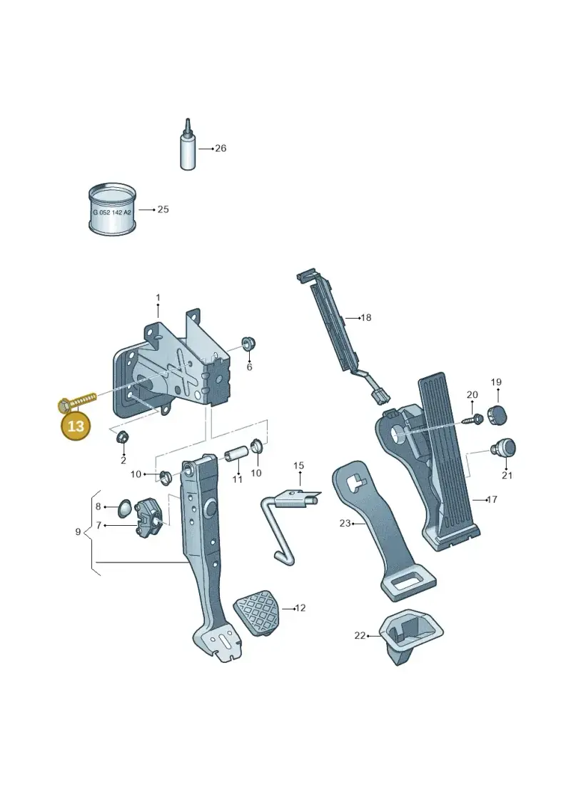 N10708201 — Volkswagen Beetle (2016-2019) diagram 615721600, position 13