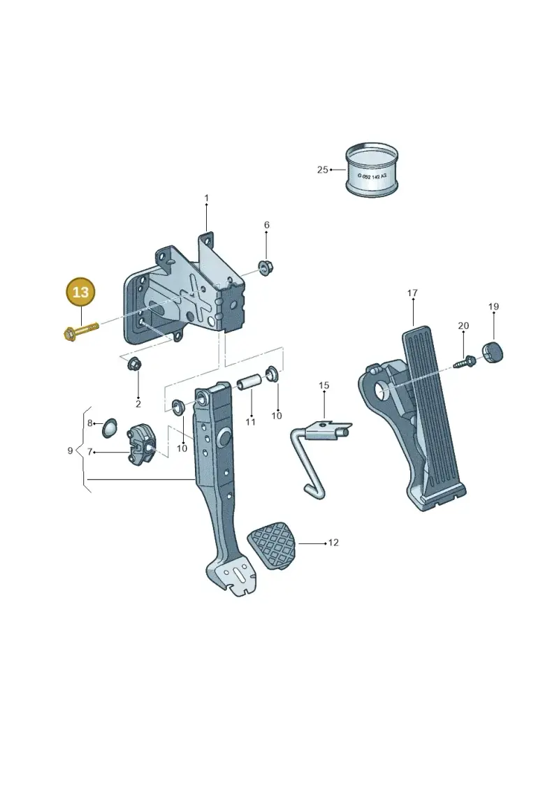 N10708201 — Volkswagen Jetta 2.0 (2015-2015) diagram 880721600, position 13