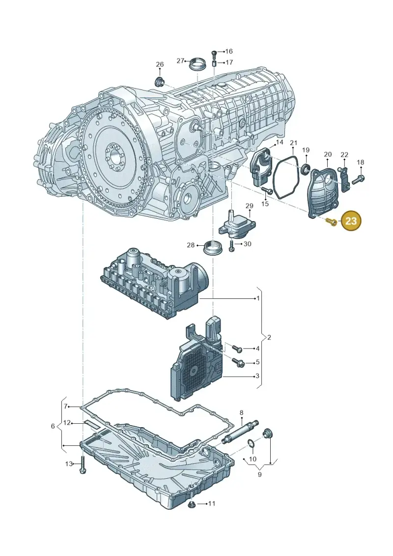 N10710402 — Audi A7 Sportback (2014-2018) diagram 798325800, position 23