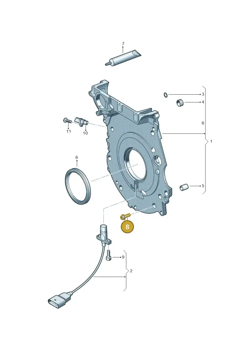 N10710403 — Audi RS3 Limousine (2017-2020) diagram 898109350, position 8