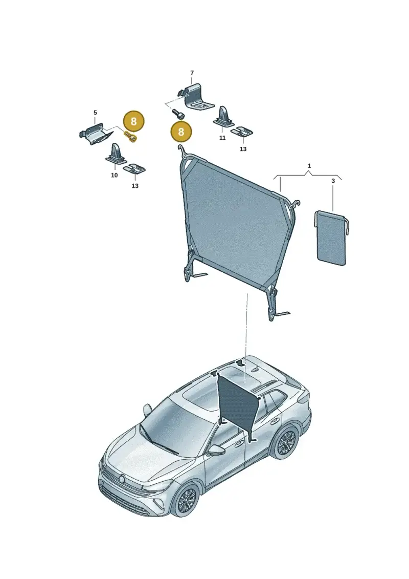 N10714802 — Volkswagen Tiguan 2.0 (2023-) diagram 57x861000, position 8