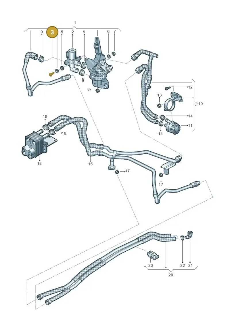 N10714802 — Volkswagen Passat estate (2023-) diagram 746819950, position 3
