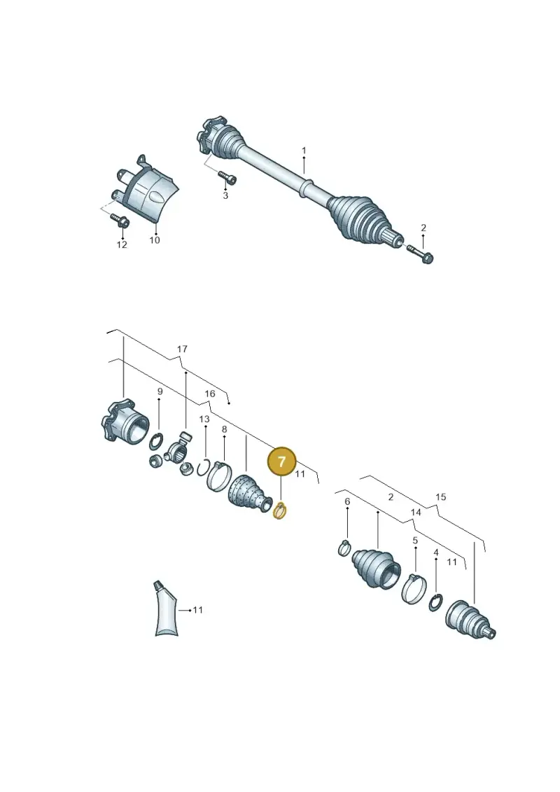 N10714901 — Audi Q5 qu. 2.0 TDI (2012-2017) diagram 454407270, position 7