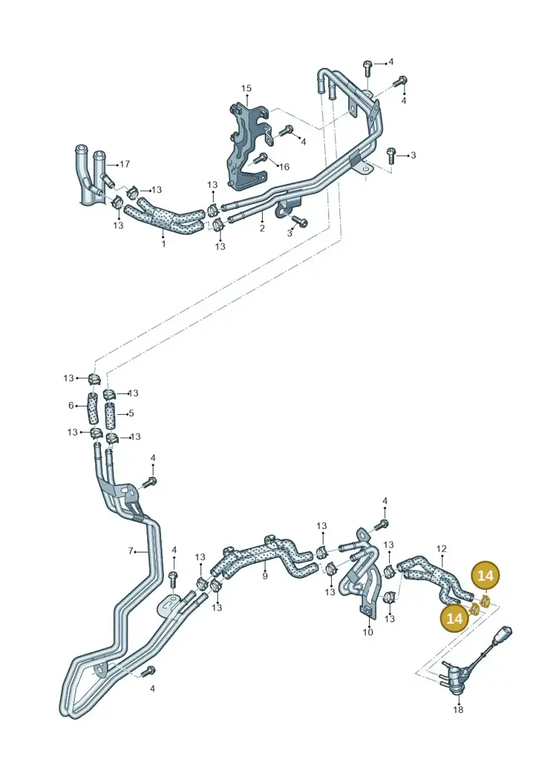 N10716001 — Volkswagen Transport. multivan (2019-2024) diagram 861121740, position 14