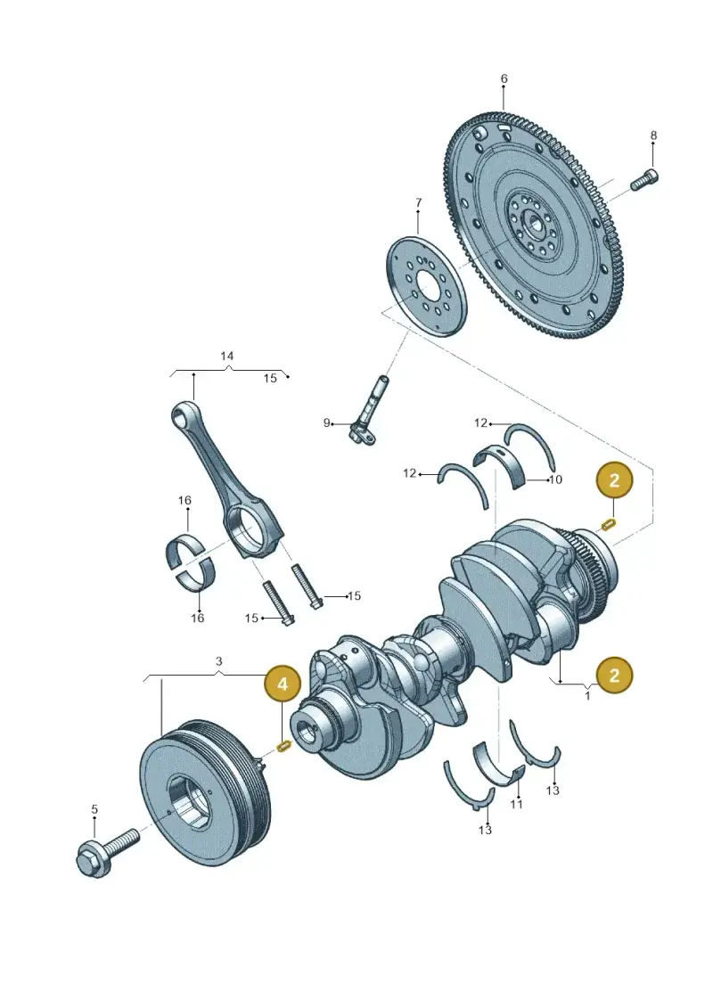 N10716301 — Audi RS6 Avant (2019-2025) diagram 819105100, position 2+4