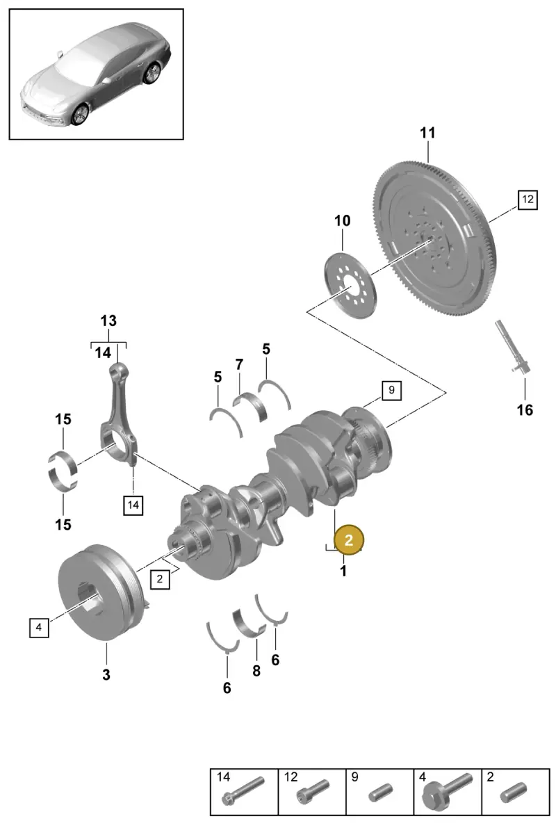 N10716301 — Porsche Panamera (2016-2020) diagram p49102000, position 2