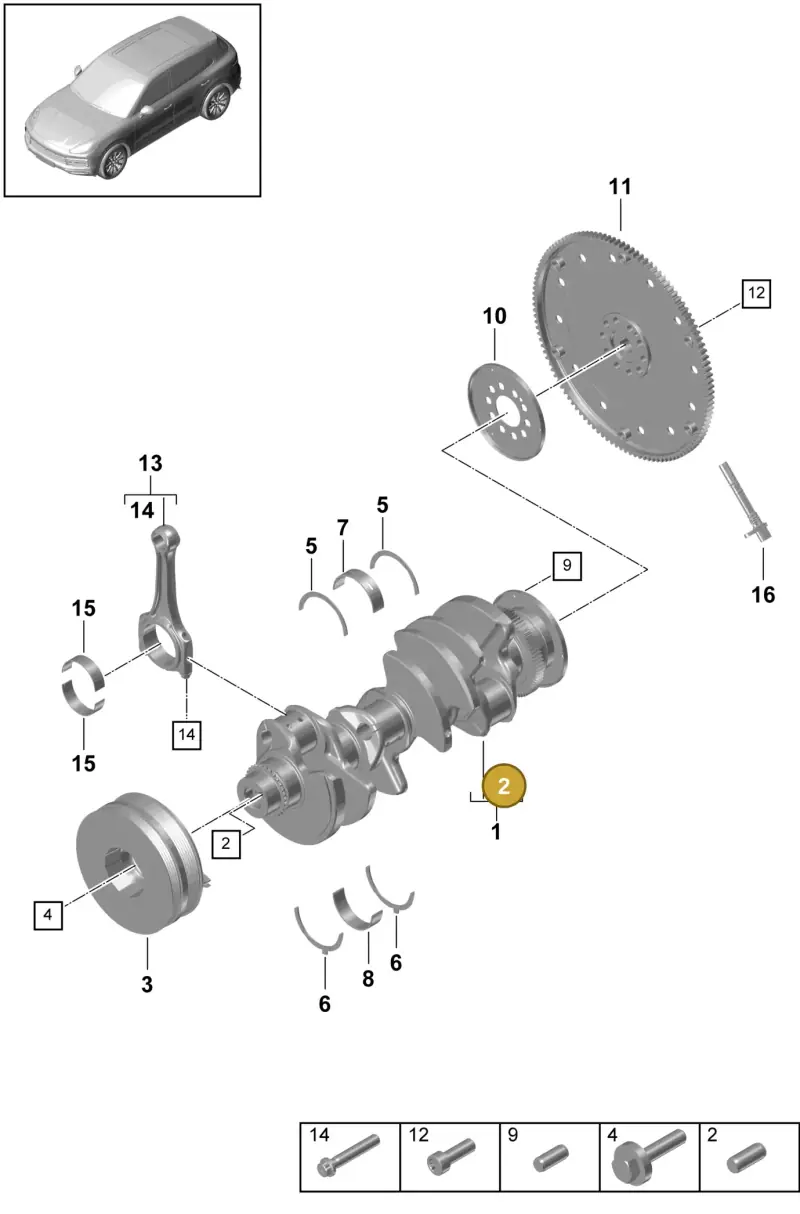 N10716301 — Porsche Cayenne (2017-2023) diagram p51102000, position 2