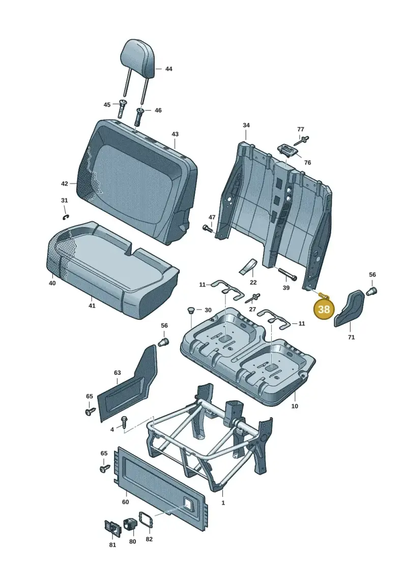 N10717701 — Volkswagen ID.Buzz (2022-) diagram 15a881380, position 38