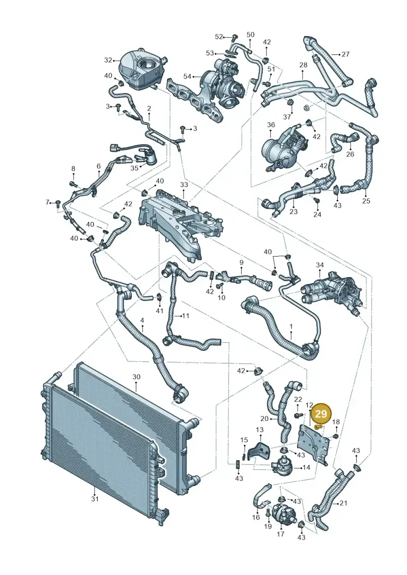 N10717701 — Volkswagen Passat estate (2023-) diagram 596121132, position 29