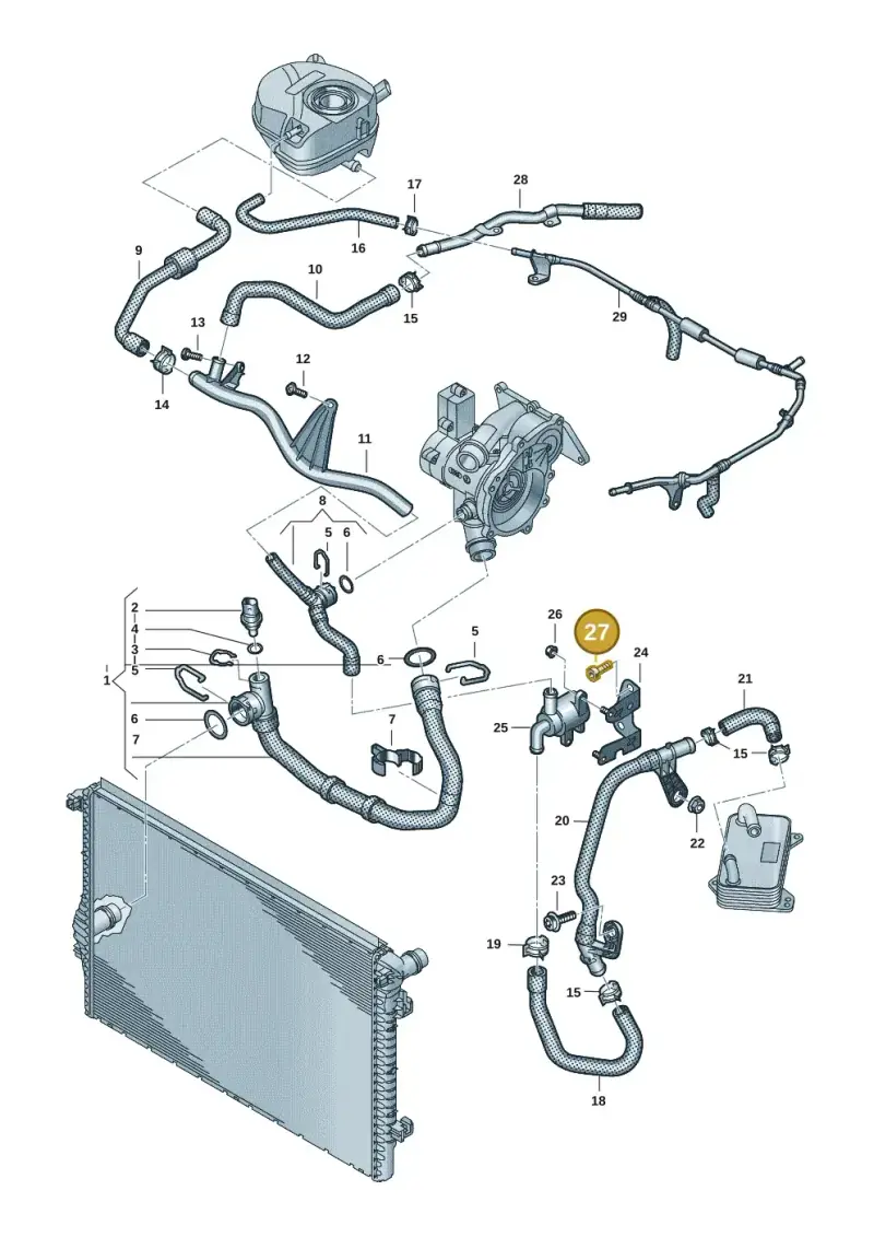 N10717701 — Volkswagen Multivan (2021-) diagram 7t0121400, position 27
