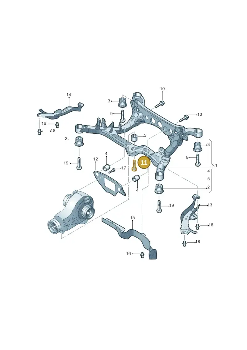 N10719201 — Volkswagen Phideon (2016-2023) diagram 251505100, position 11