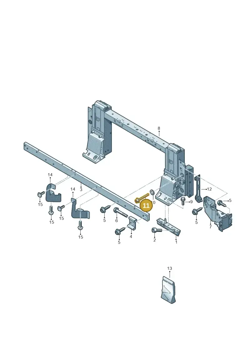 N10719201 — Audi R8 Spyder (2015-2024) diagram 872813110, position 11