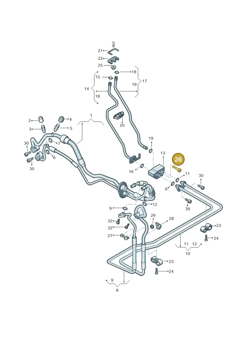 N10723801 — Audi A8 (2013-2018) diagram 771260900, position 26