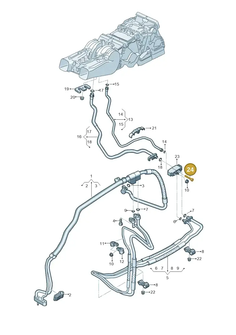 N10723801 — Audi A8 (2017-2025) diagram 838260900, position 24