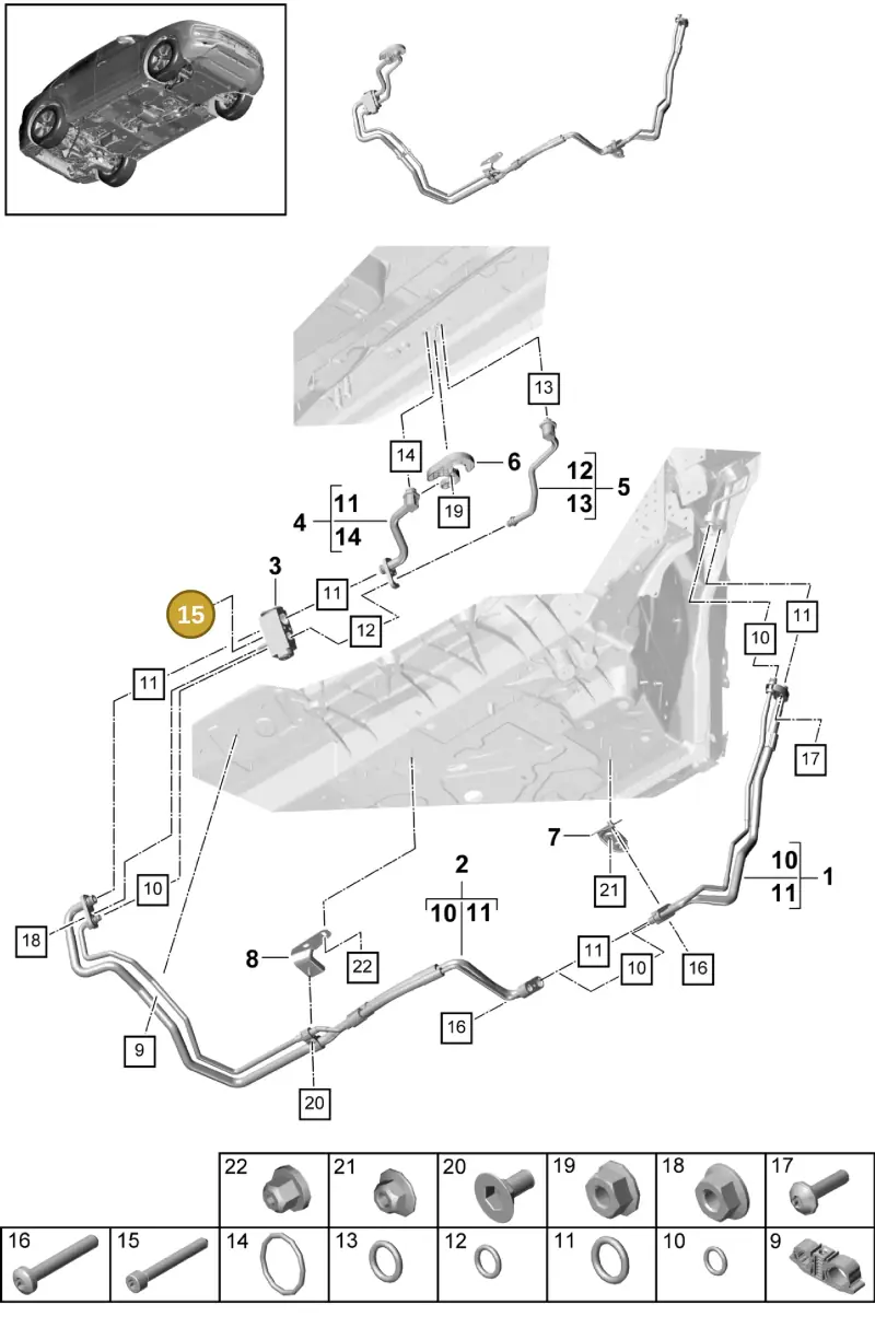 N10723801 — Porsche Cayenne (2017-2023) diagram p51814090, position 15