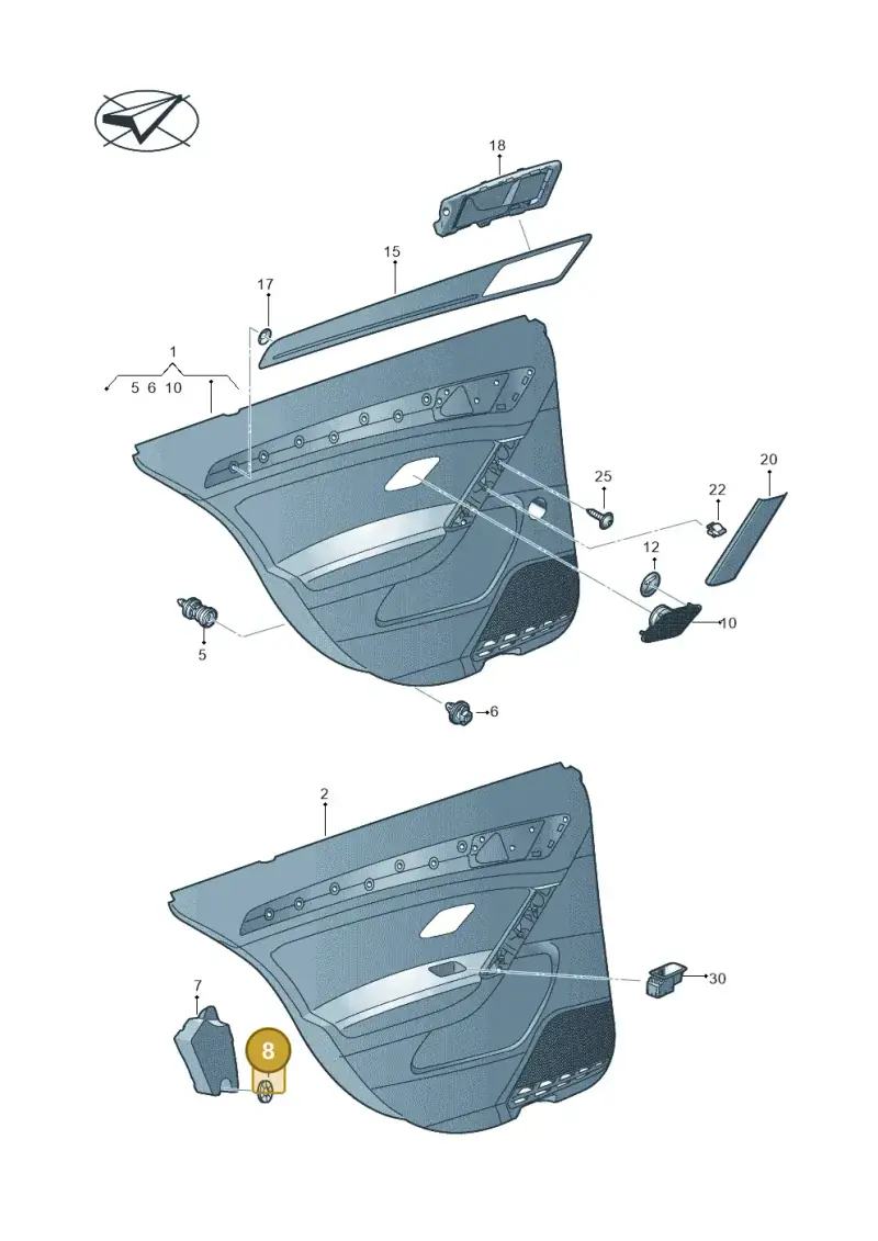 N10726401 — Volkswagen Golf 2.0 (2016-2020) diagram 746867510, position 8